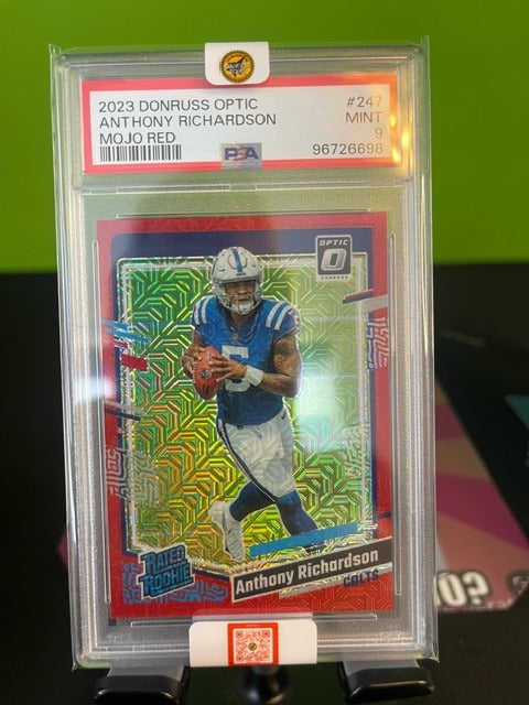 Rizzler #1 - 2023 Optic Anthony Richardson Mojo Red PSA 9 Pop 1!!!