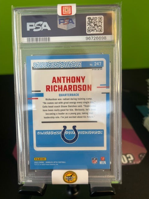 Rizzler #1 - 2023 Optic Anthony Richardson Mojo Red PSA 9 Pop 1!!!